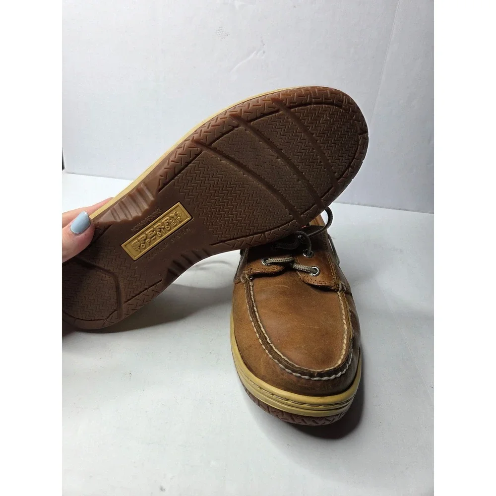 Sperry Top-Sider Billfish Mens 9.5M Tan Brown Leather Boat Shoes 0799320